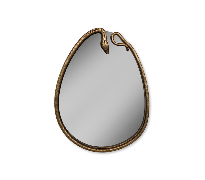 Miroir forme poire Serpentine