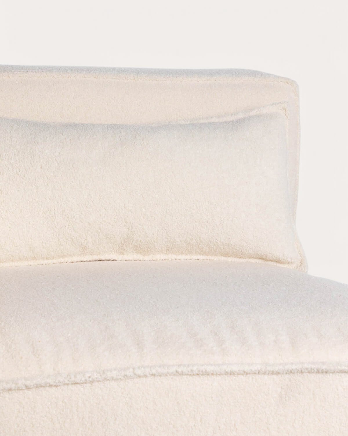 Canapé modulaire d'angle 2 pièces bouclé Kilhe — Bouclé vert — détail 3