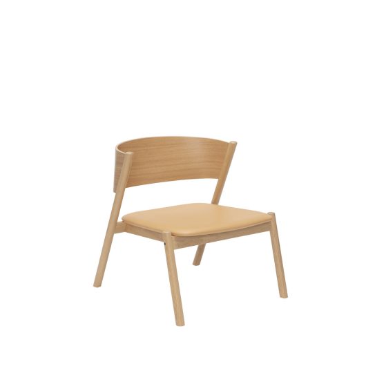 Fauteuil lounge en bois naturel — détail 3
