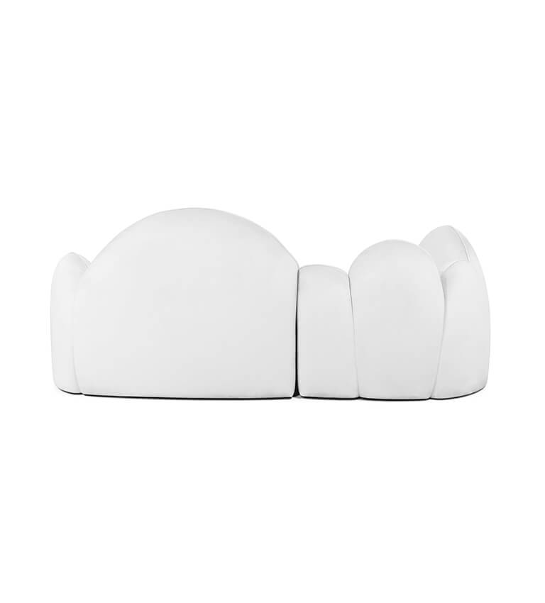 Canapé forme nuage blanc — détail 5