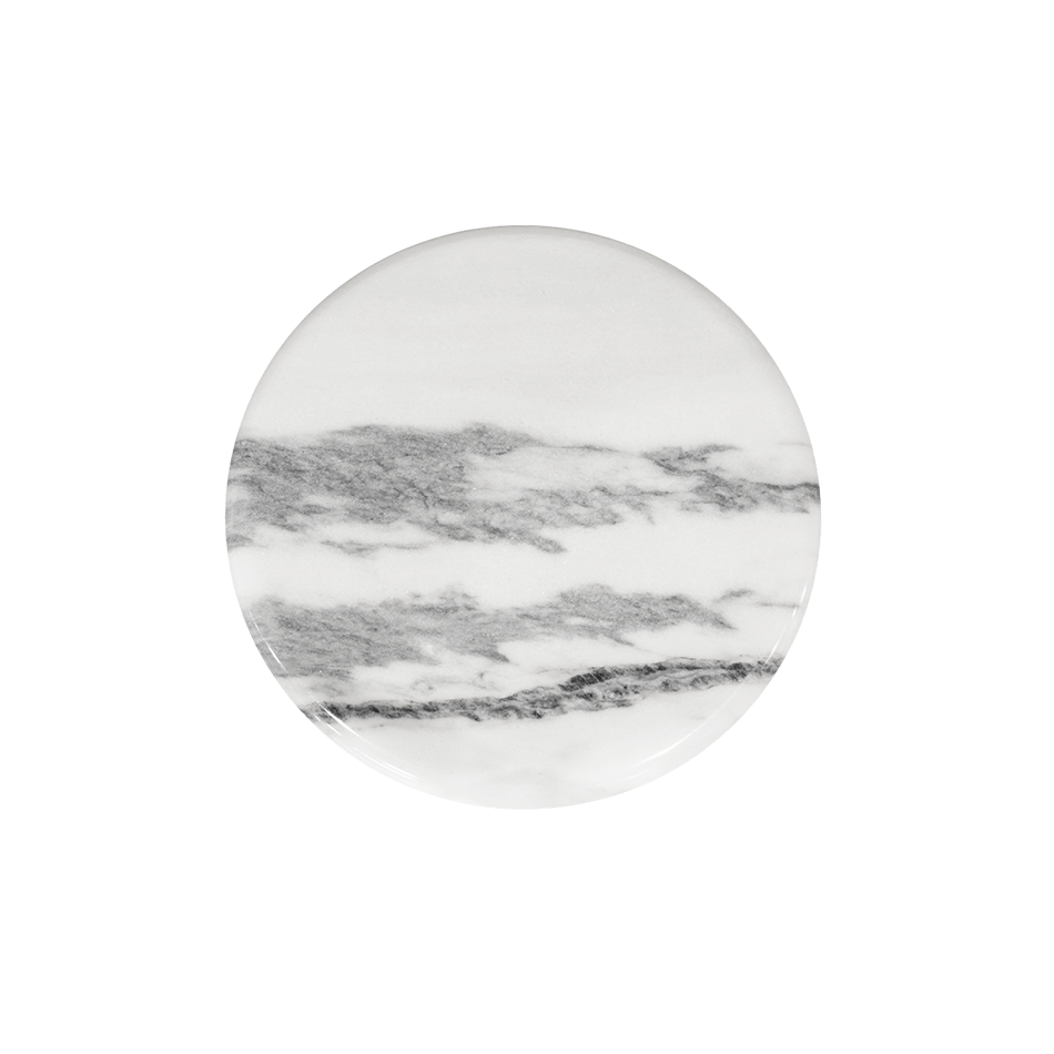 Table d'appoint en marbre avec détail en laiton — détail 3