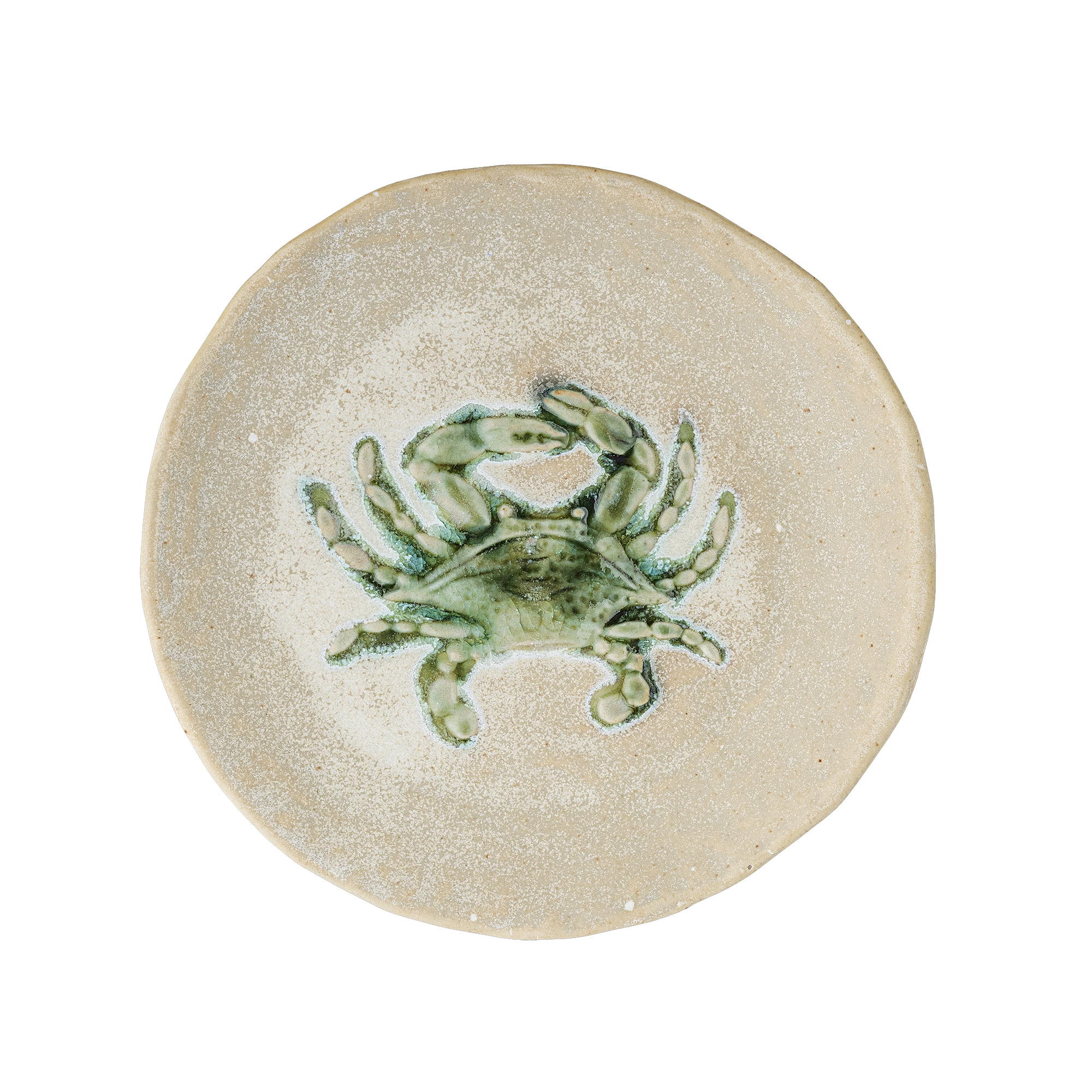 Lot de 4 assiettes Hadden en grès - Coloris vert — détail 3