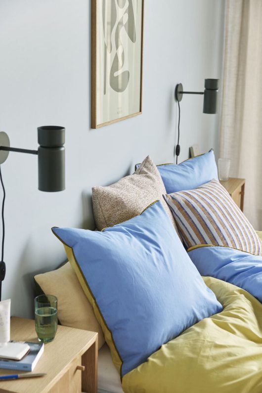 Linge de lit 80/200 Bleu/Jaune — détail 3