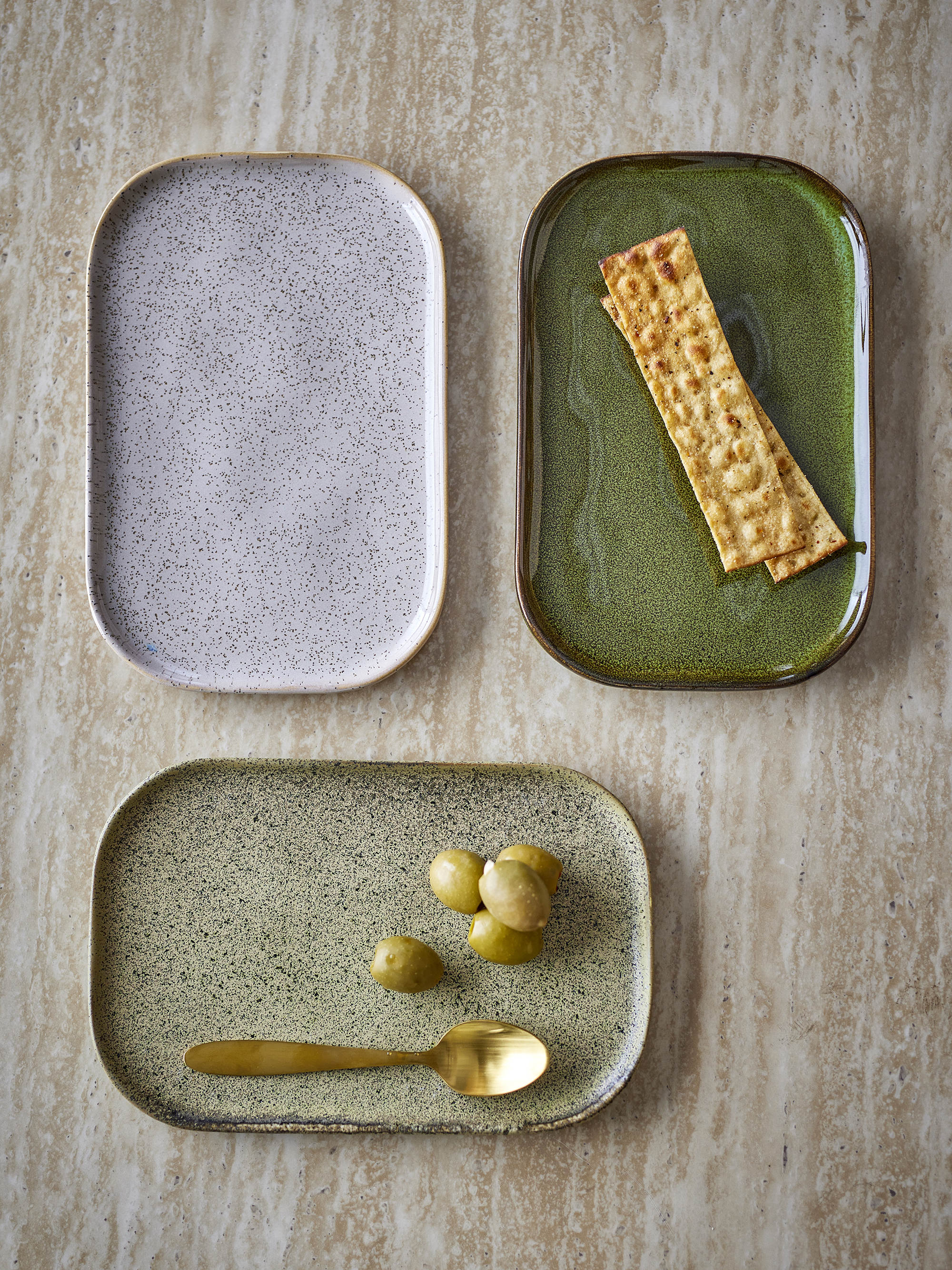 Set de 3 assiettes Addison en grès