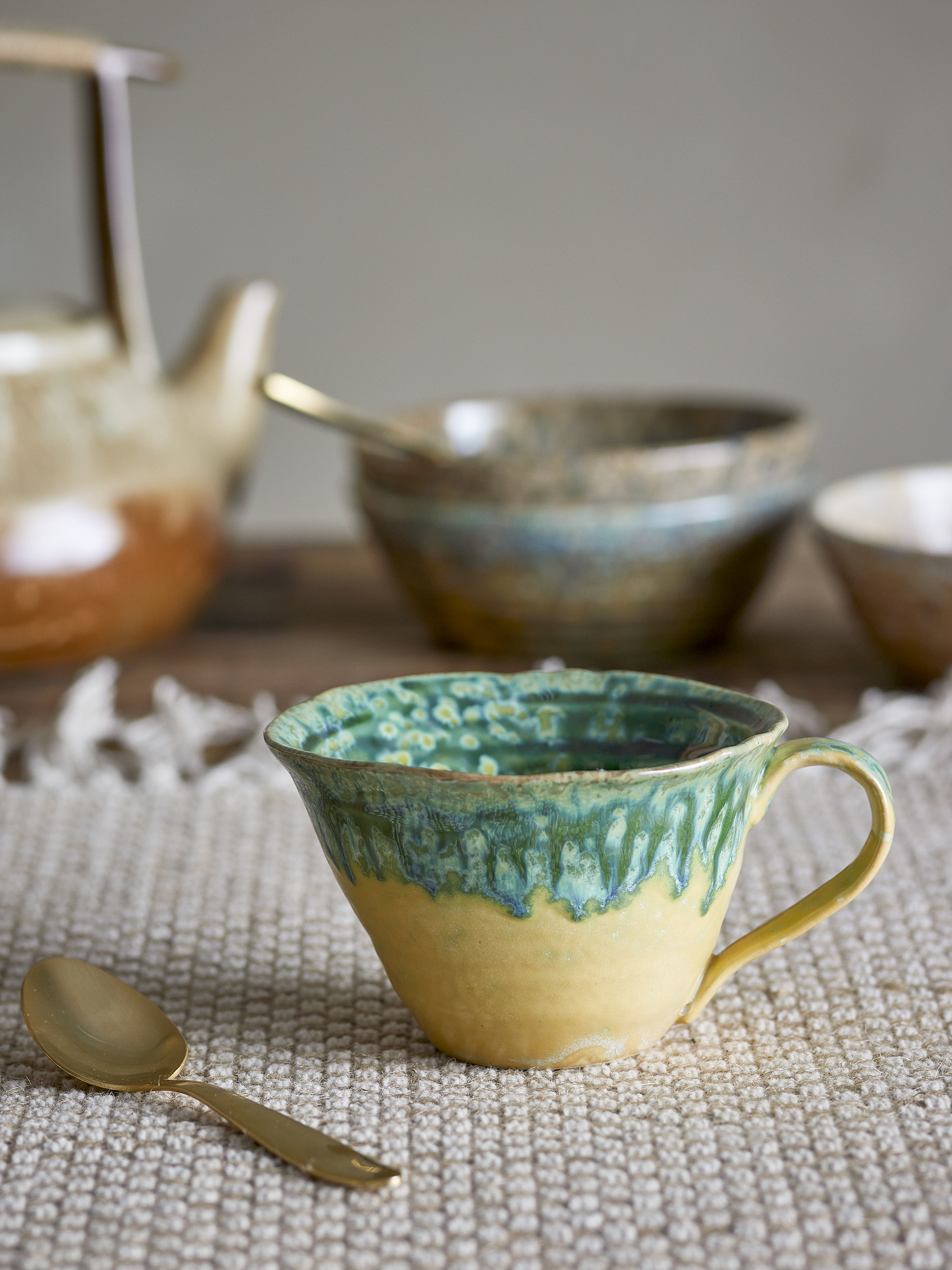 Tasse Milani en grès — Coloris vert