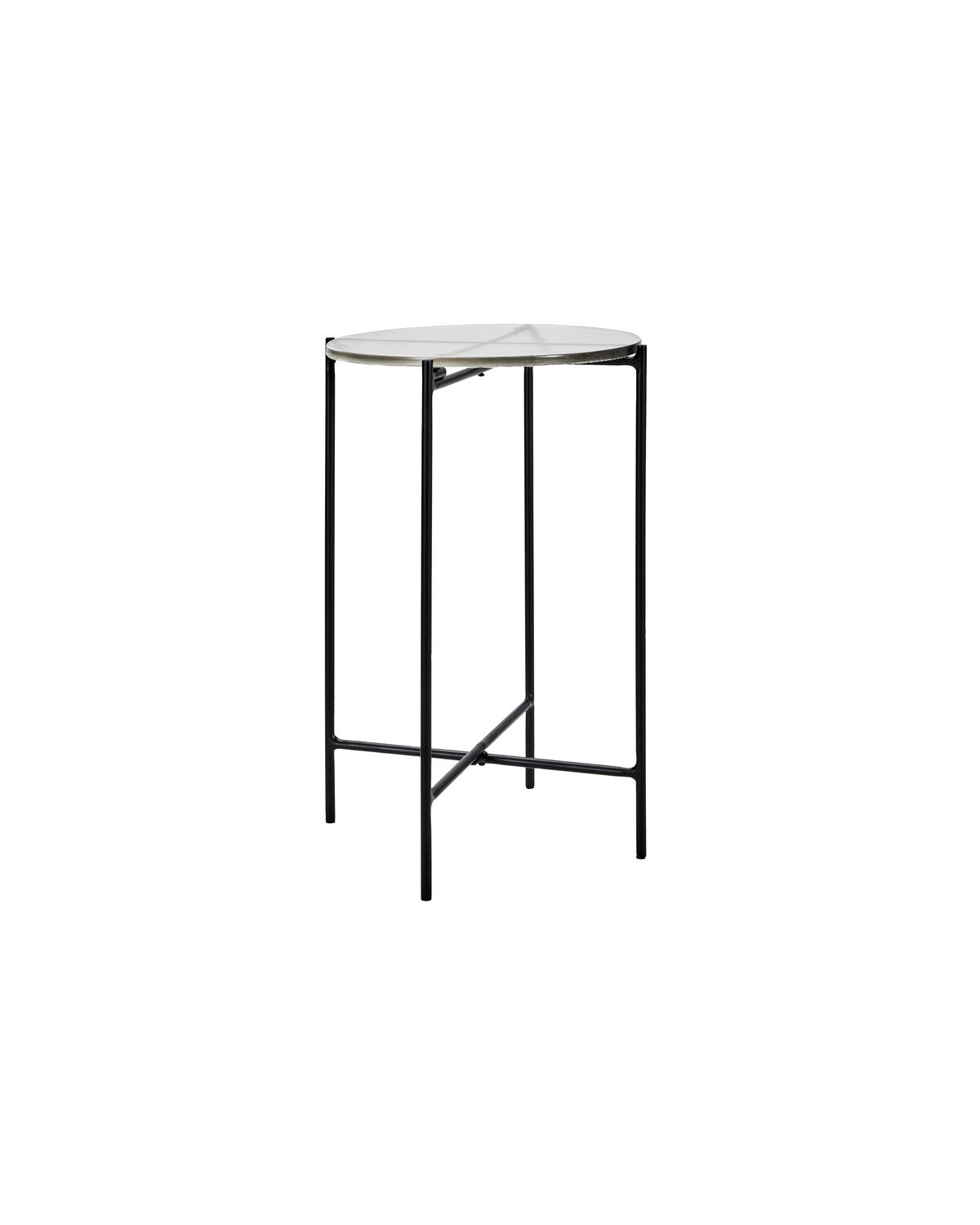 Table basse avec plateau en verre strié — détail 4