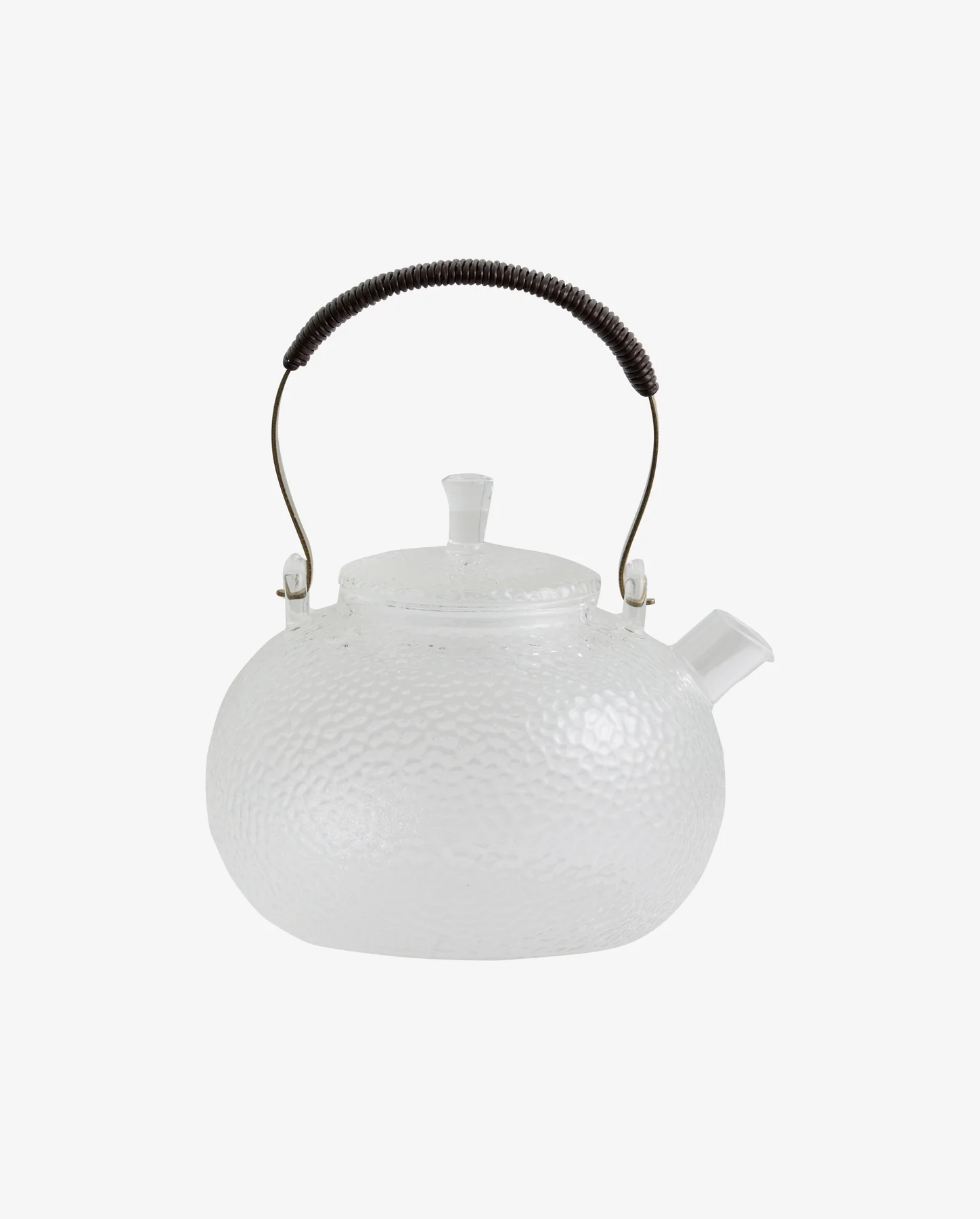 Théière en verre brouillé transparente — détail 3