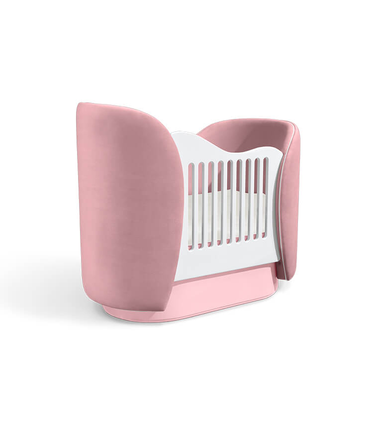Lit forme de nuage rose