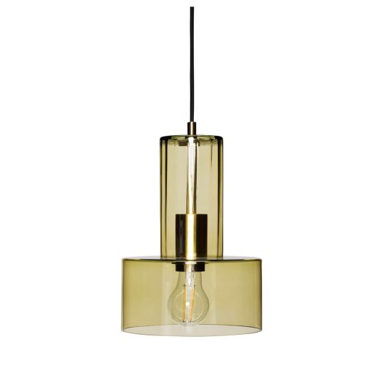 Suspension en verre vert ou marron — détail 3