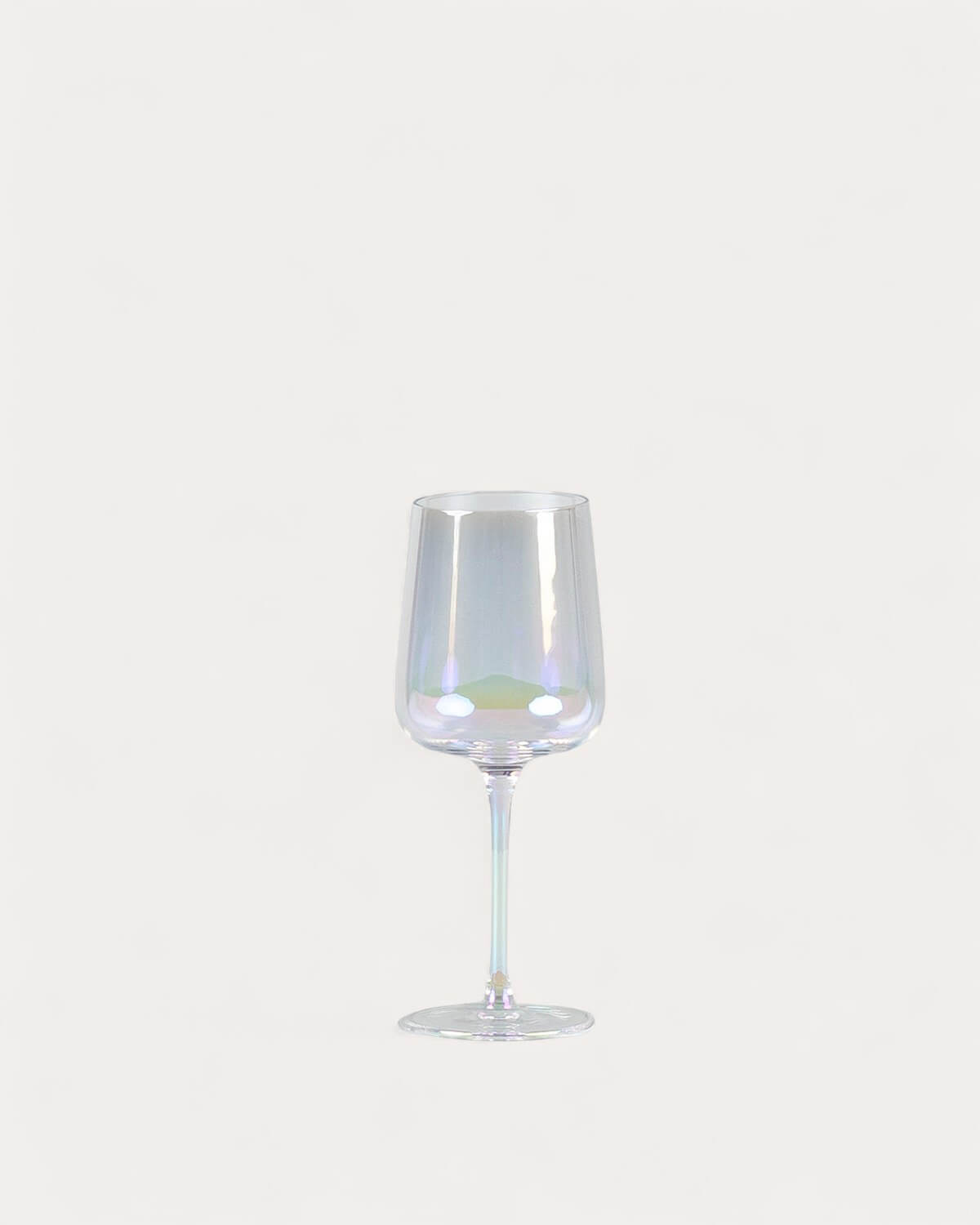Lot de 4 verres à vin blanc en verre irisé Odin