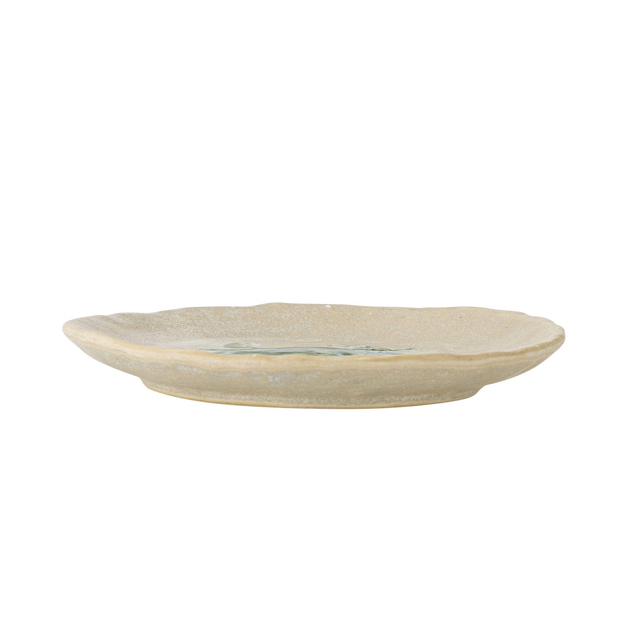 Lot de 4 assiettes Hadden en grès - Coloris vert — détail 4