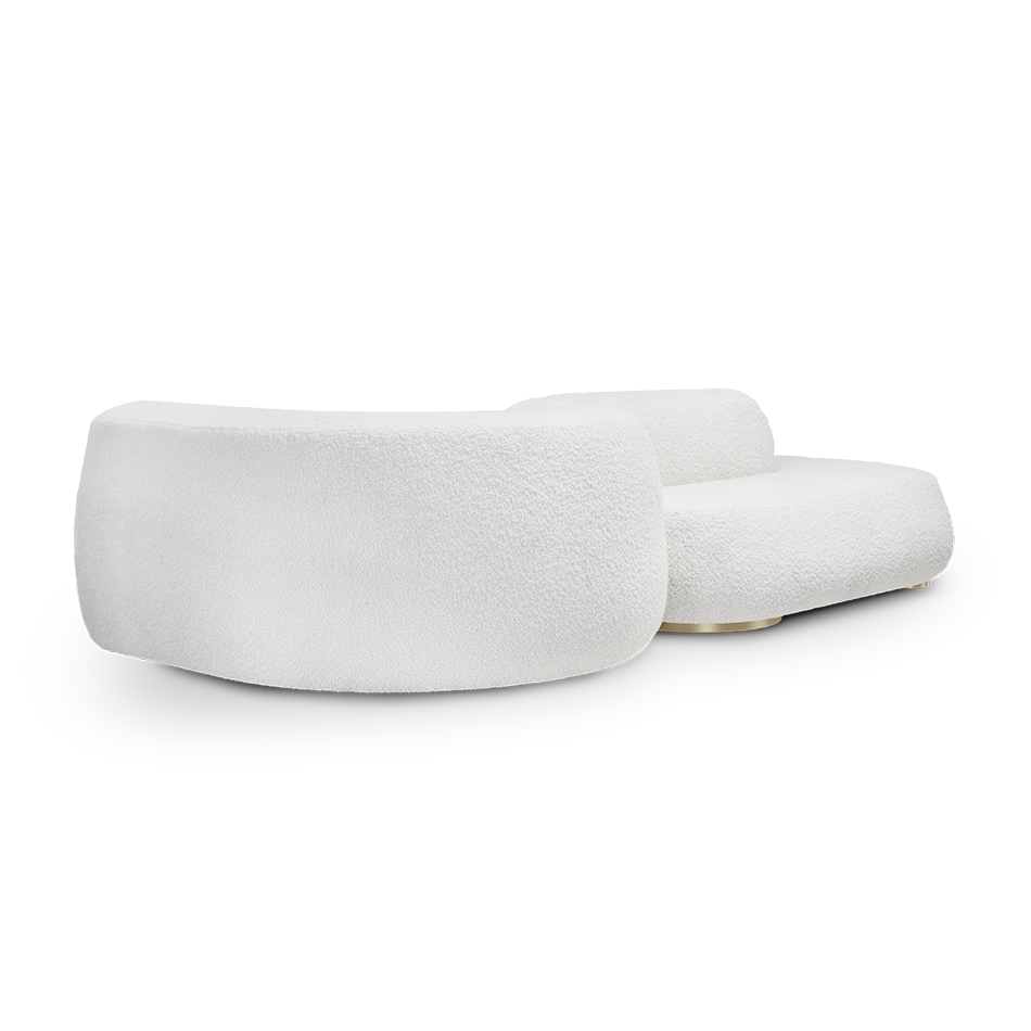 Canapé avec double côtés d'assise blanc — détail 3