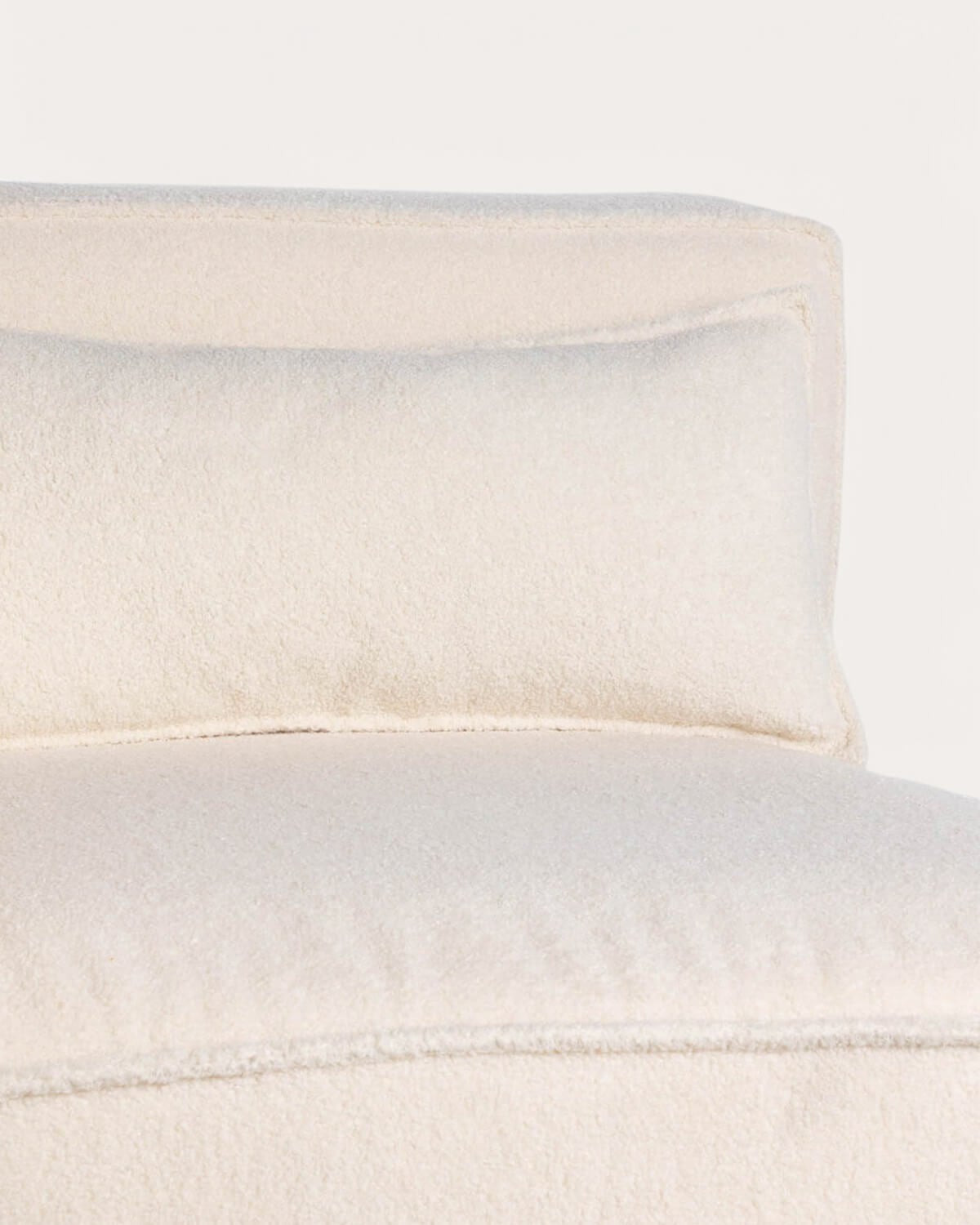 Canapé modulaire d'angle 2 pièces bouclé Kilhe - Coloris au choix — détail 3