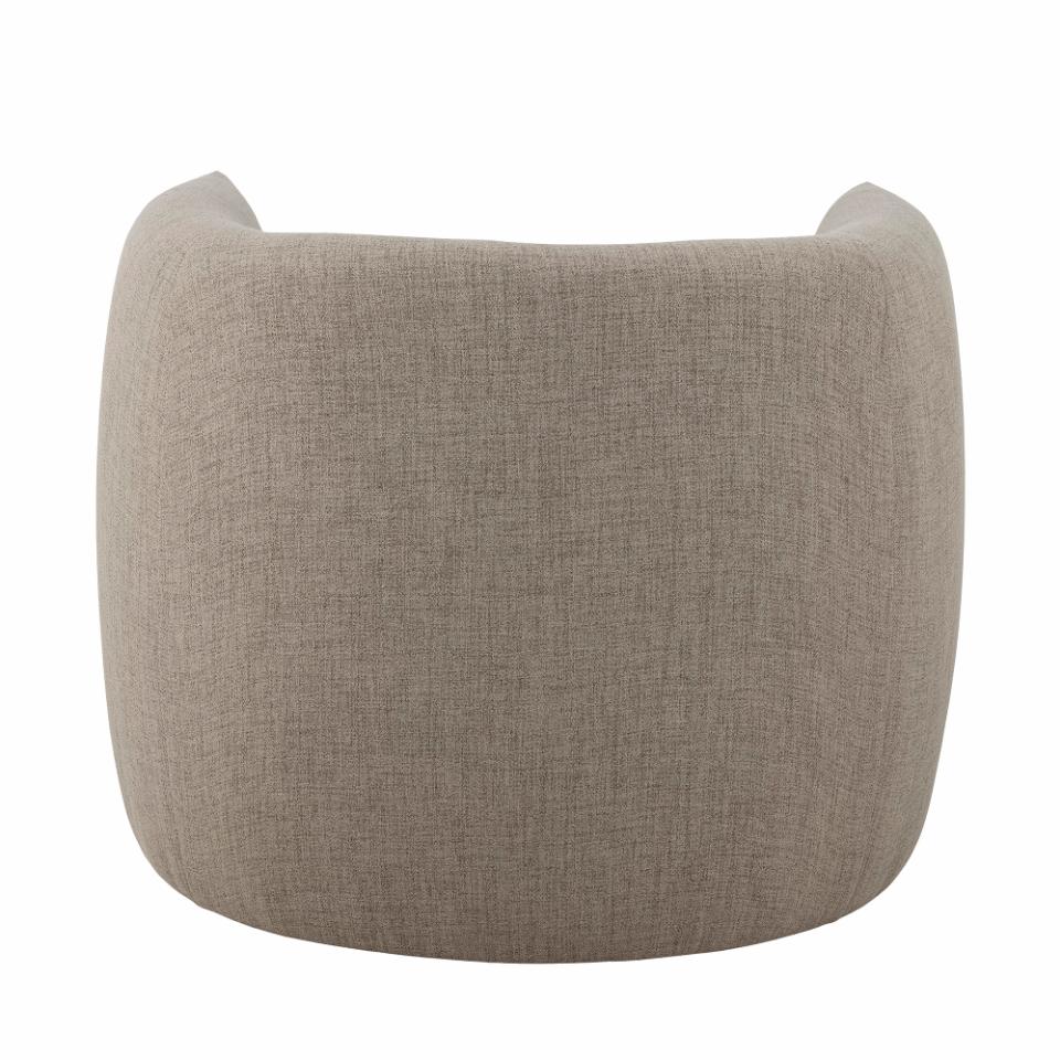 Fauteuil en polyester recyclé gris — détail 6