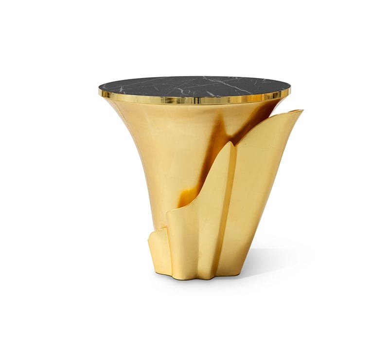 Table d’appoint Yasmine Gold Leaf
