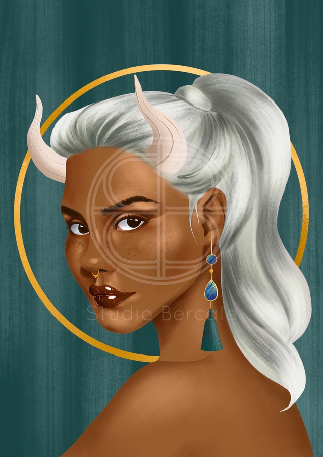 Affiche signe astrologique "Taureau" — détail 4