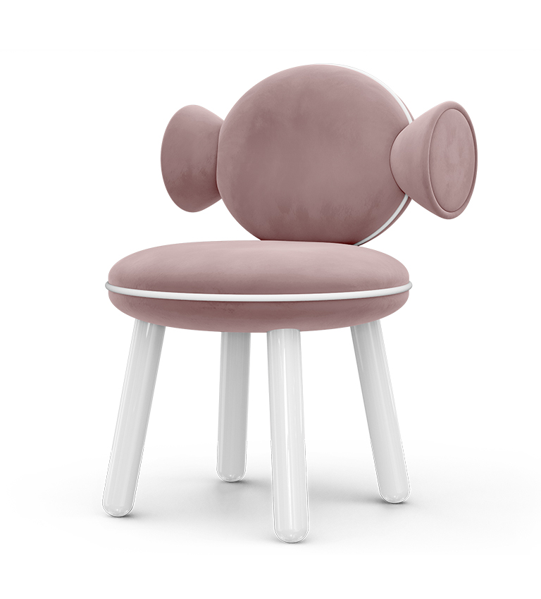 Chaise bonbon rose