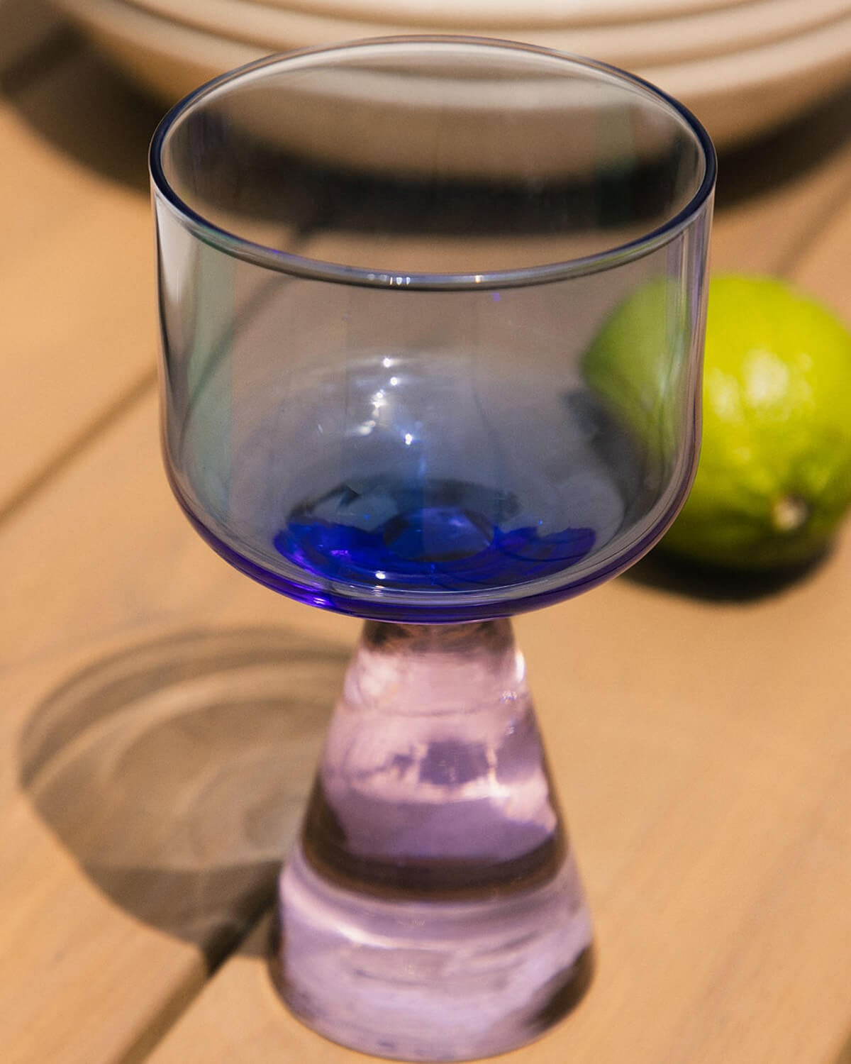 Lot de 4 verres à pied Sevilla - Bleu Sapphire — détail 3