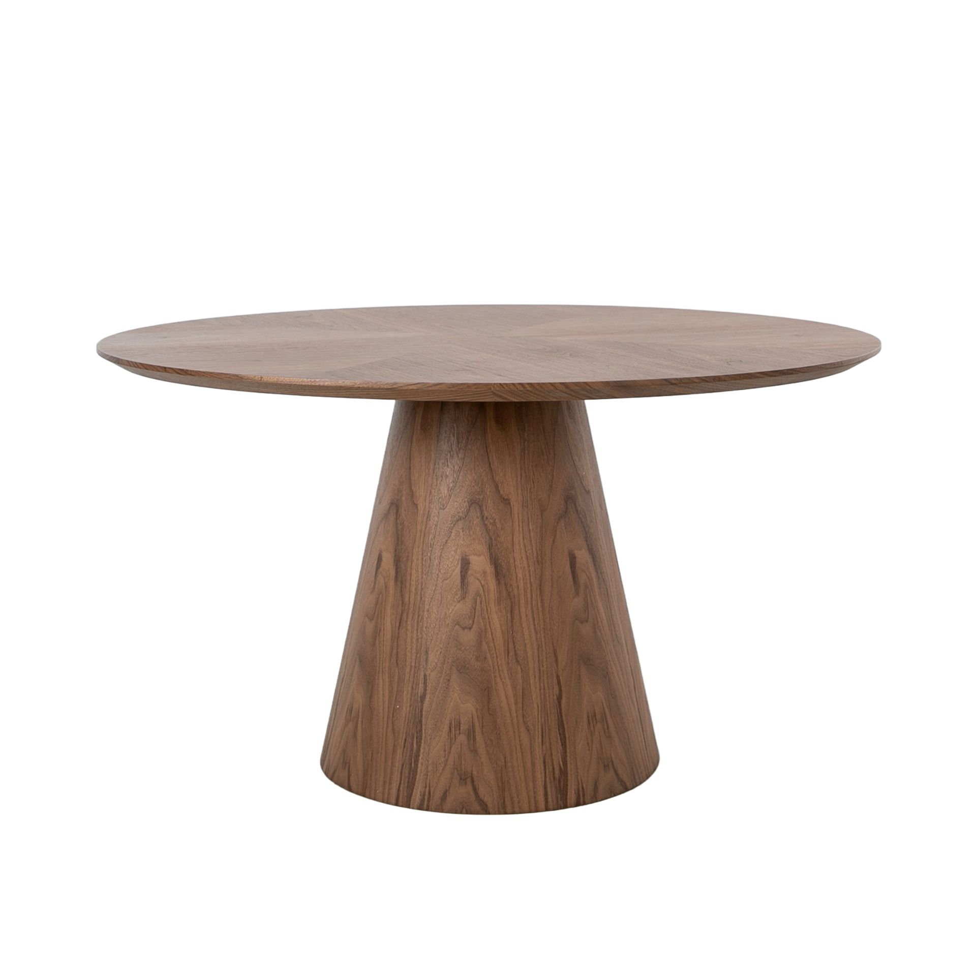 Table à manger ronde rotative noyer — détail 6