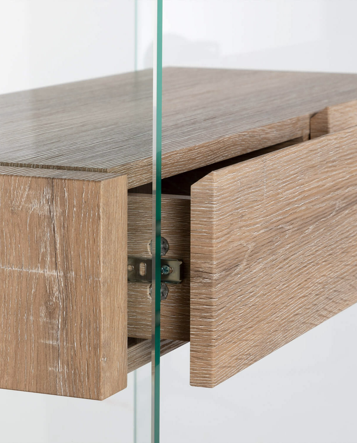 Étagère en verre et MDF — détail 5