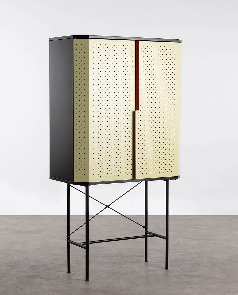 Miniature : Buffet haut deux portes en acier laminé
