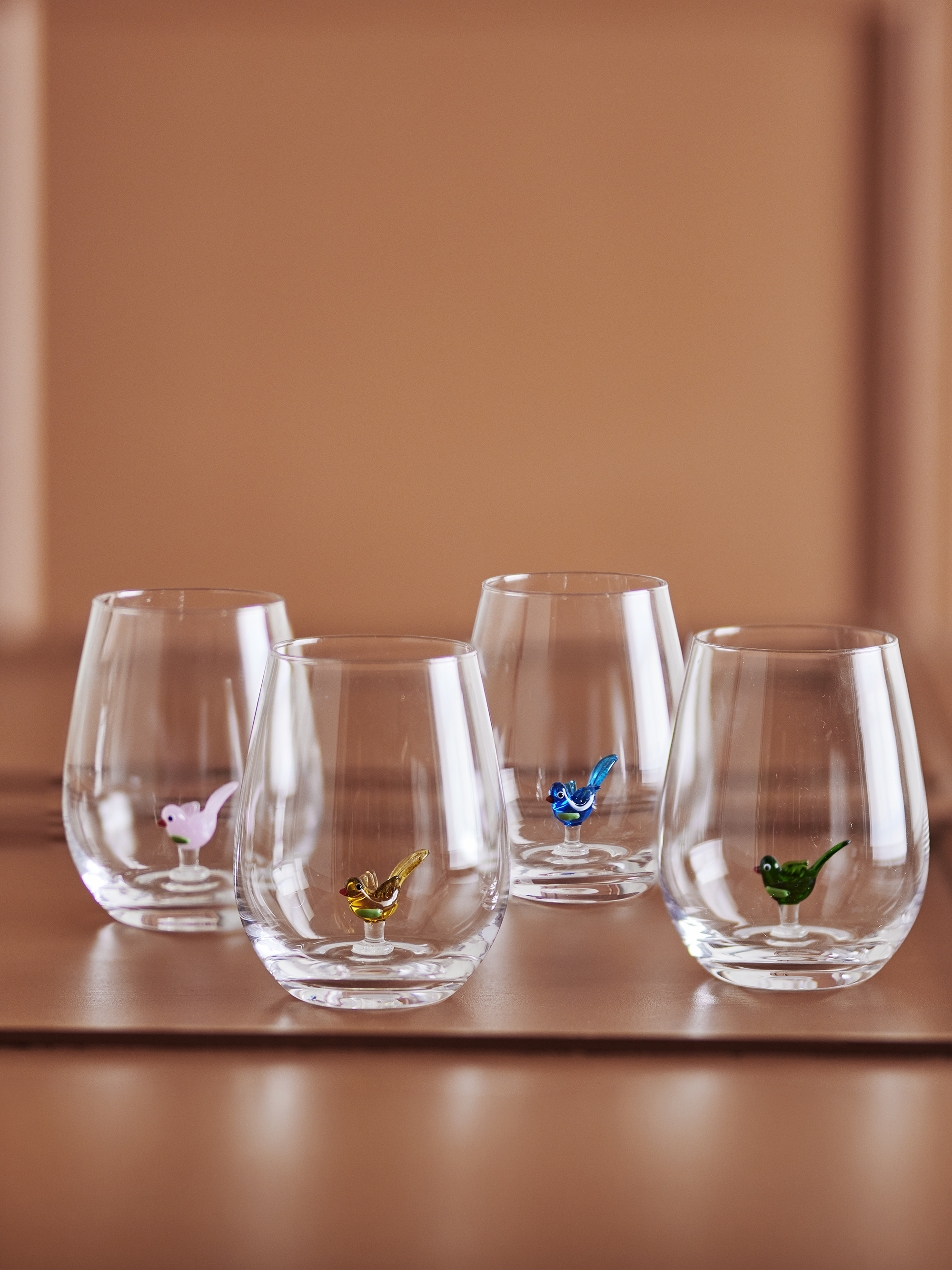 Lot de 4 verres Misa en verre - Coloris multicolore