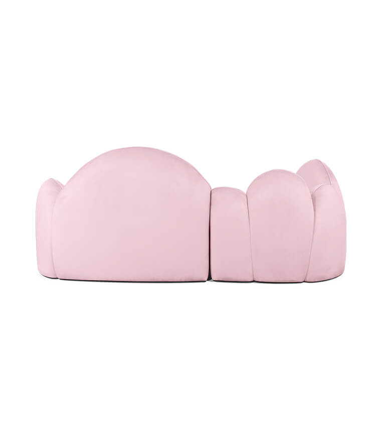 Canapé forme nuage rose — détail 5