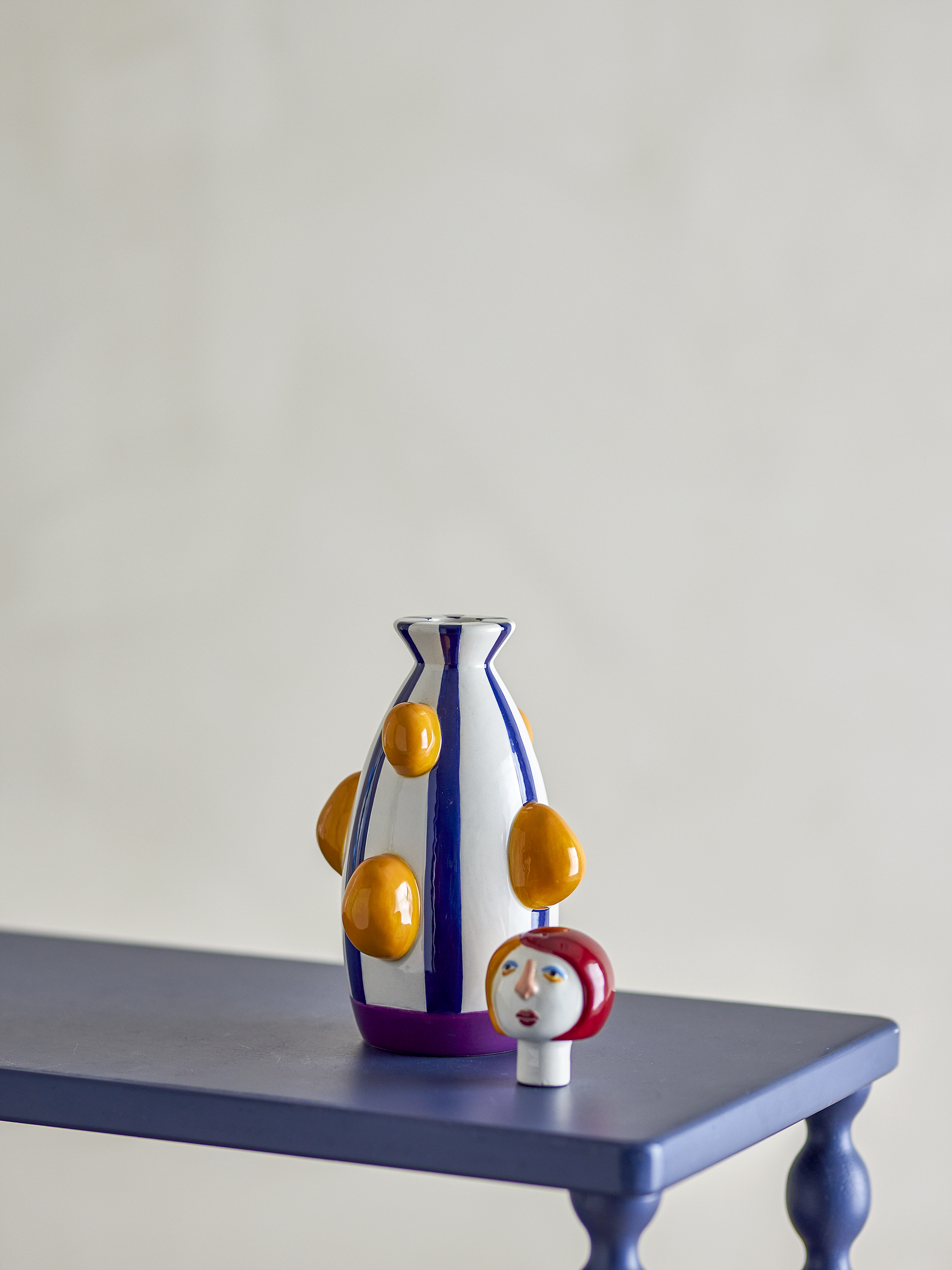 Bougeoir Conneli en céramique - Coloris multicolore — détail 4