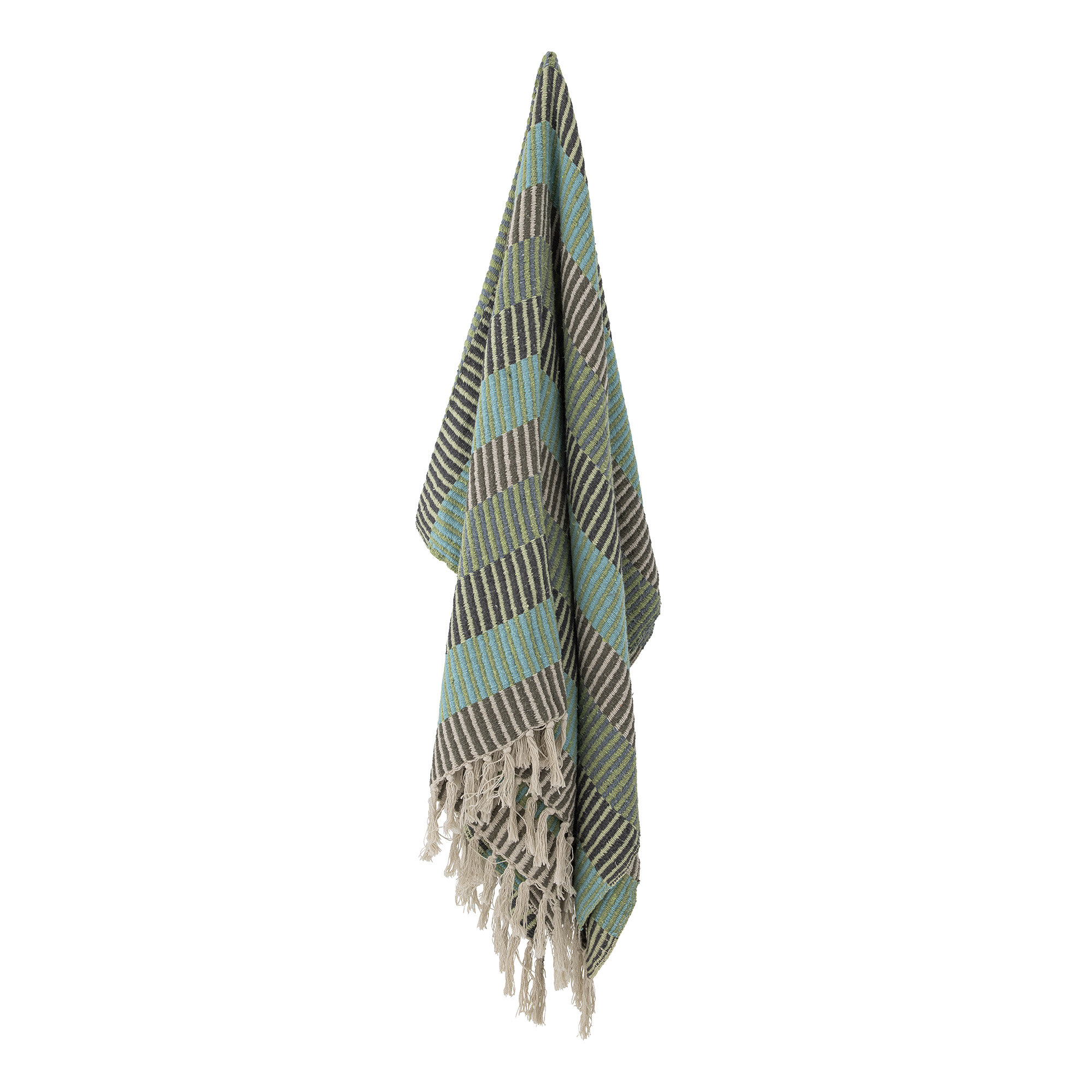 Plaid Isnel en coton recyclé - Coloris multicolore — détail 3
