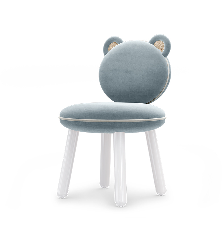 Chaise ourson bleu
