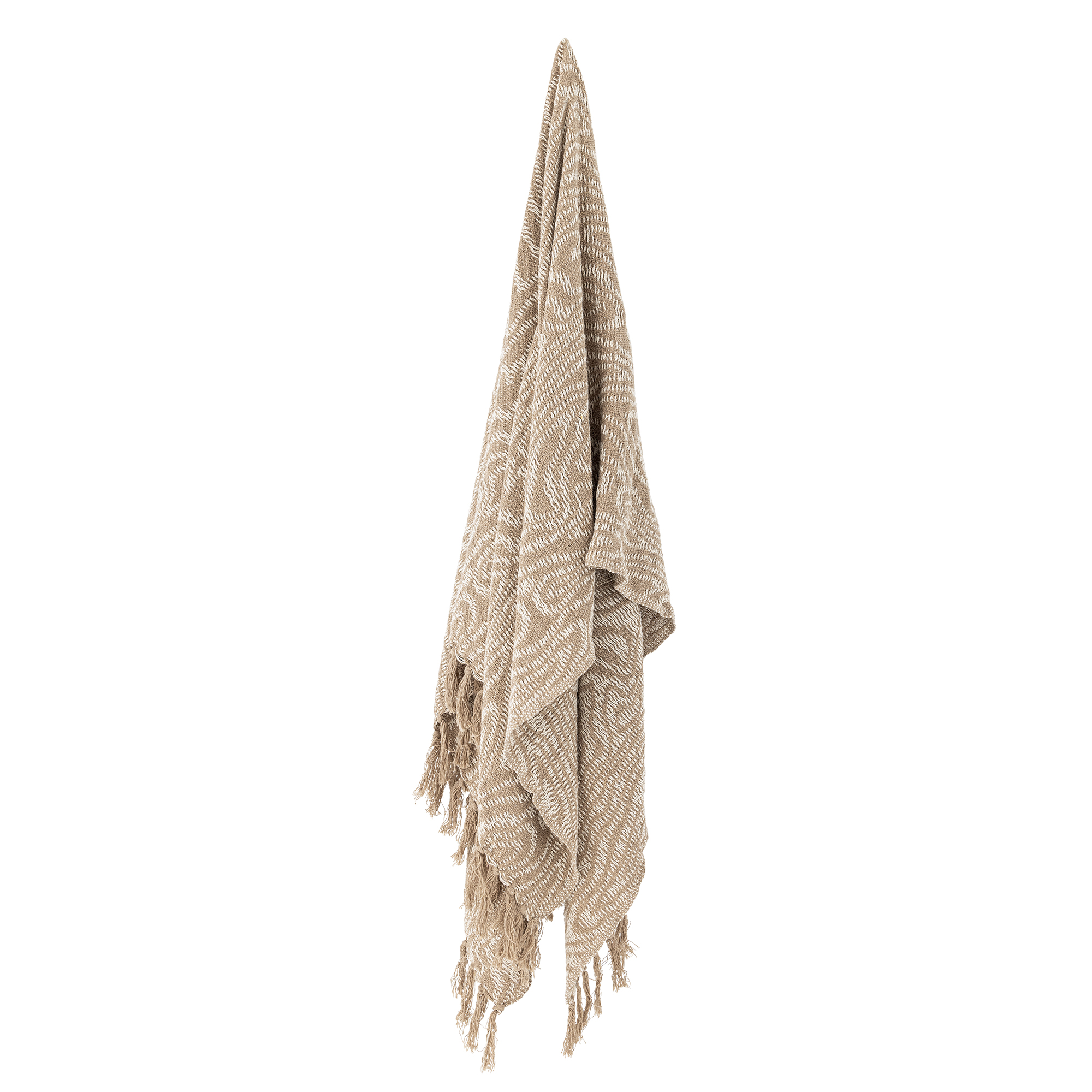 Plaid Okapi en coton recyclé - Coloris marron — détail 4