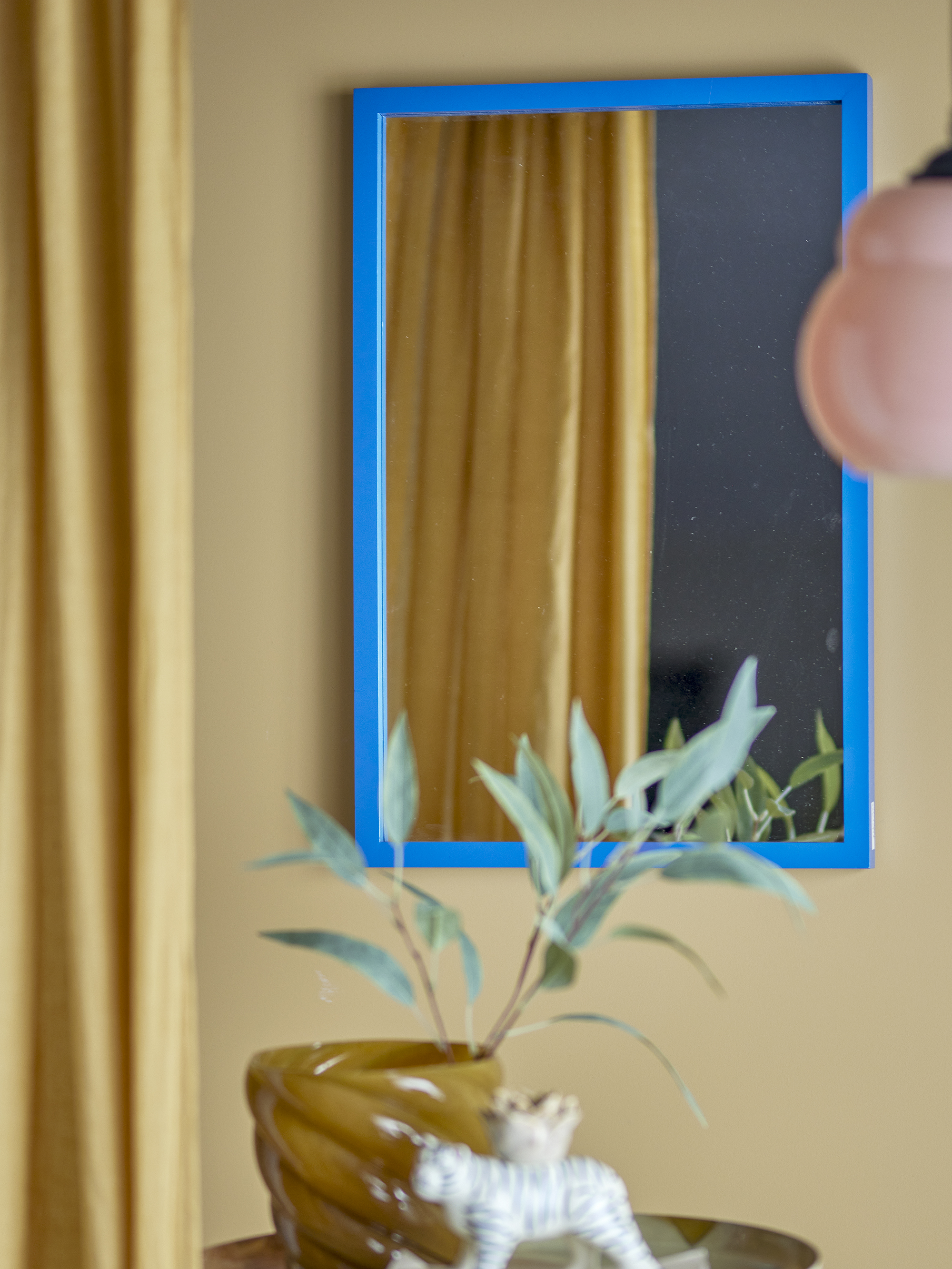 Miroir mural Atle en MDF - Coloris bleu