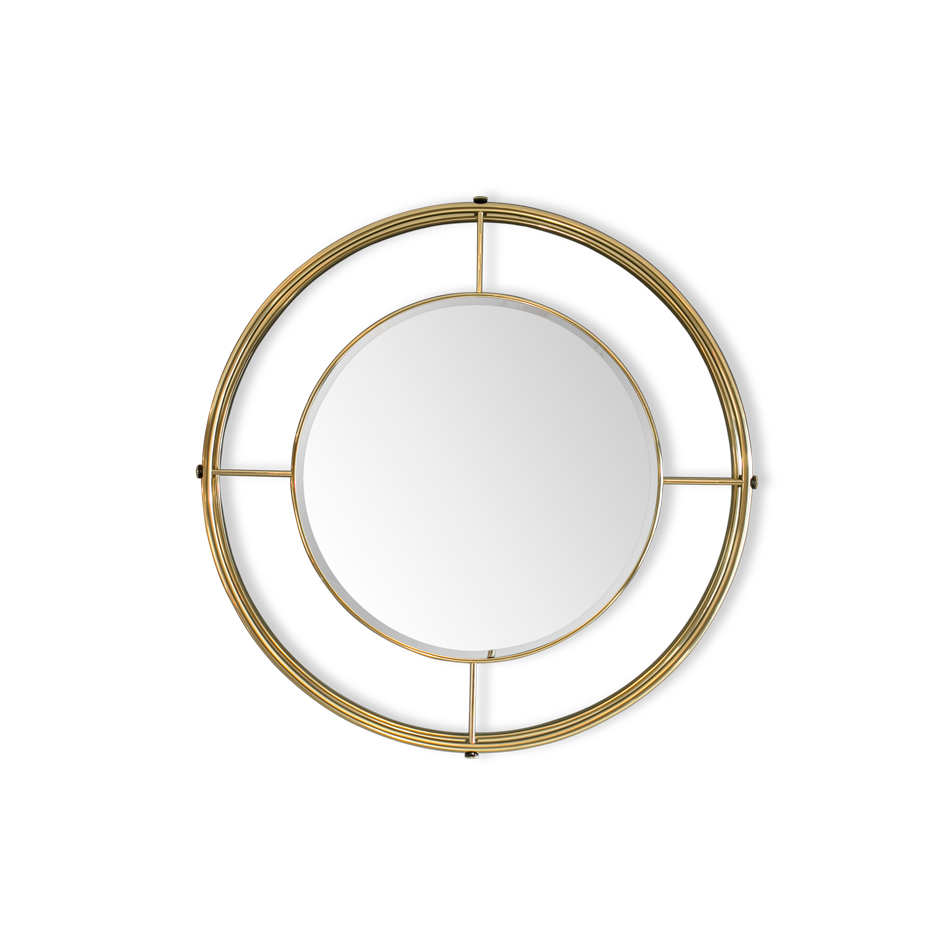 Miroir en laiton doré