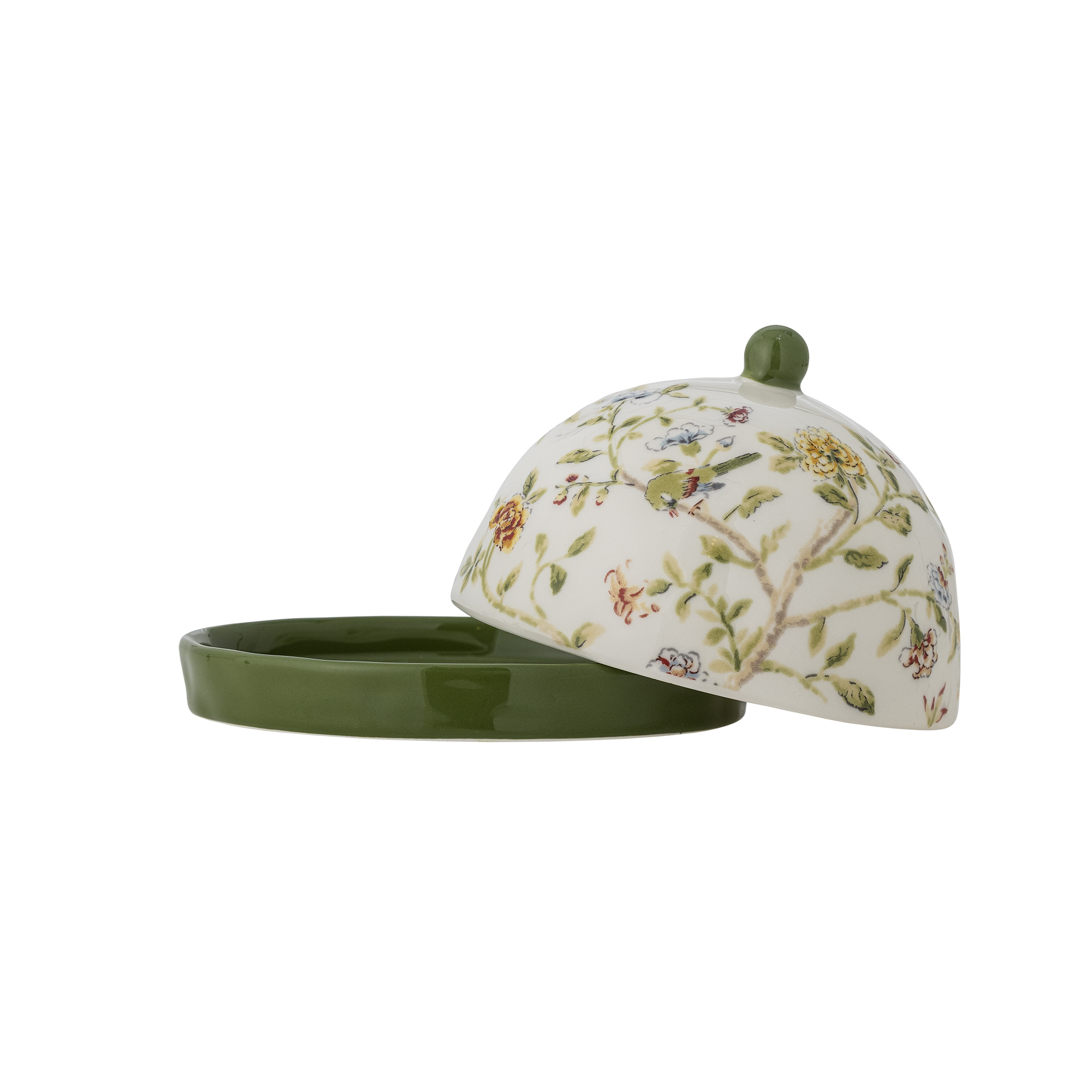 Boîte à beurre Bloomie en grès - Coloris multicolore — détail 3