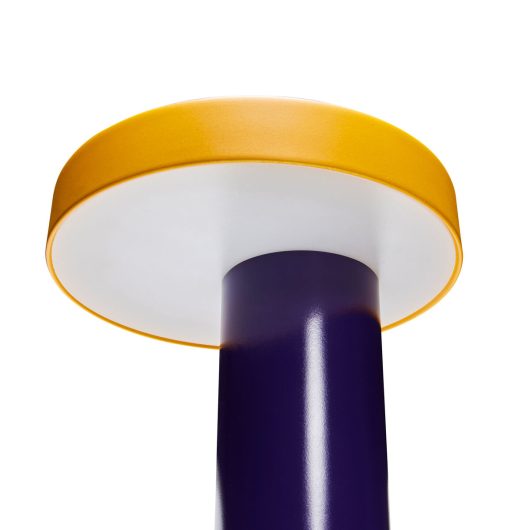Lampe à poser jaune violet — détail 5