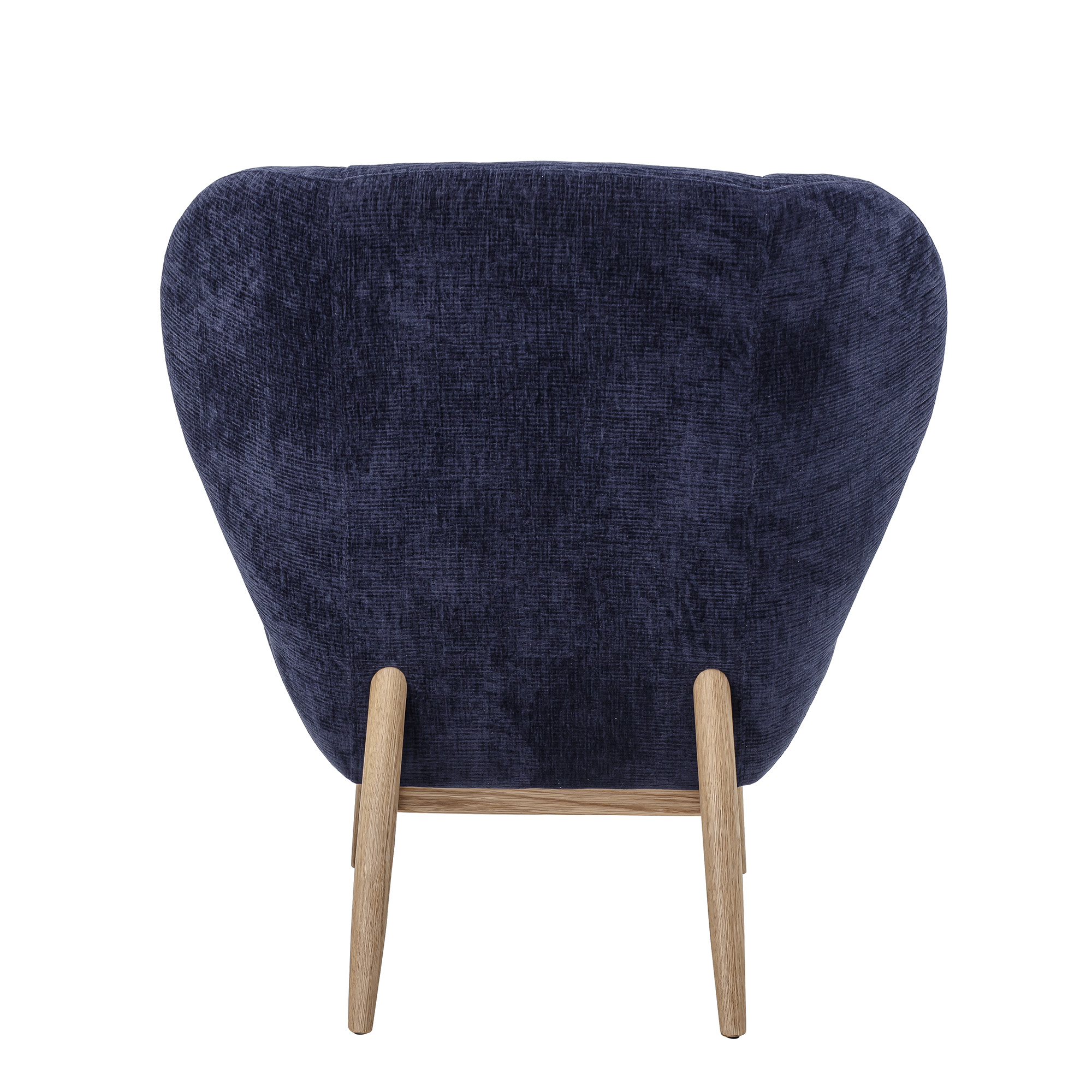 Fauteuil en tissu maille bleu marine — détail 4