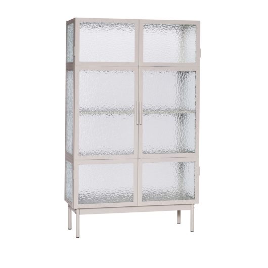 Commode en acier et verre flouté — détail 4