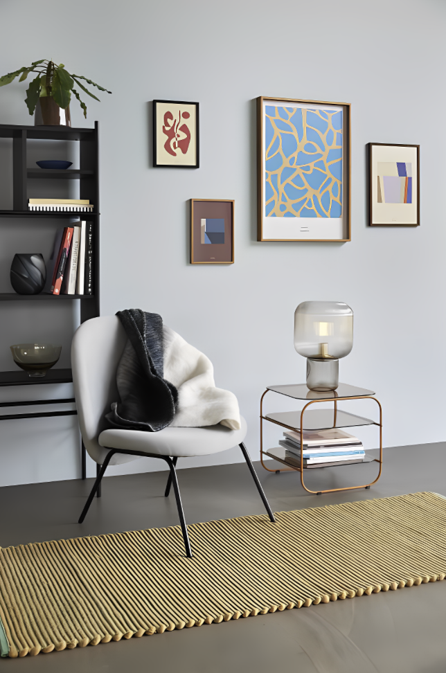 Fauteuil lounge gris