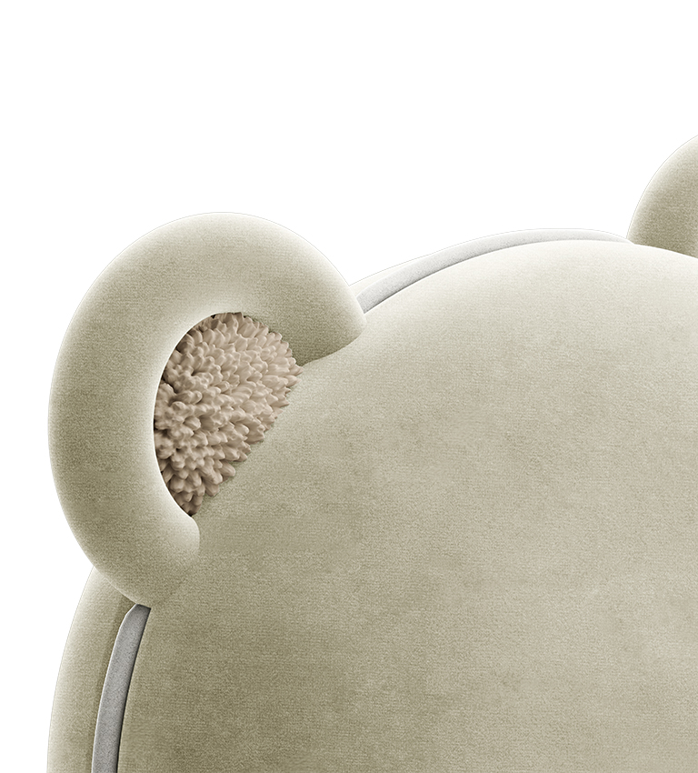 Chaise ourson crème — détail 6
