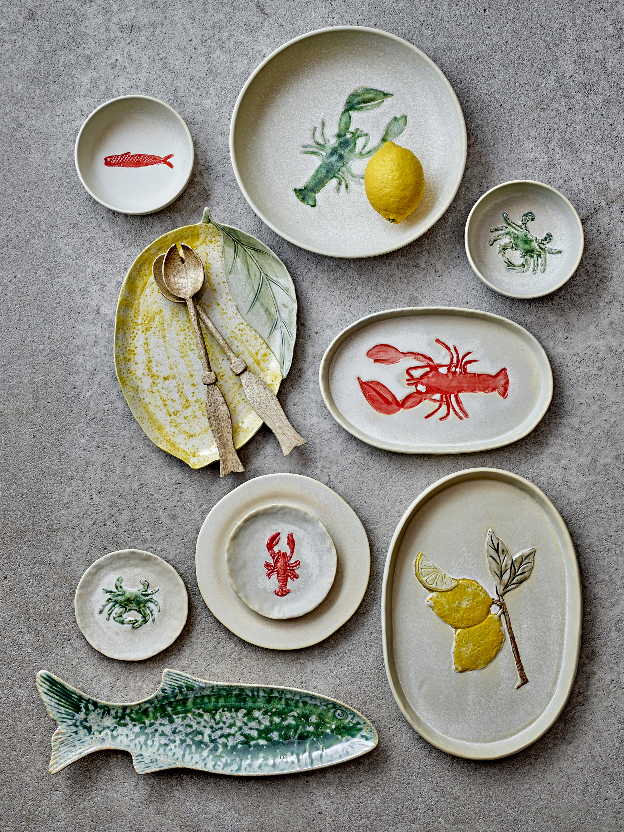 Assiette de service Hadden en grès