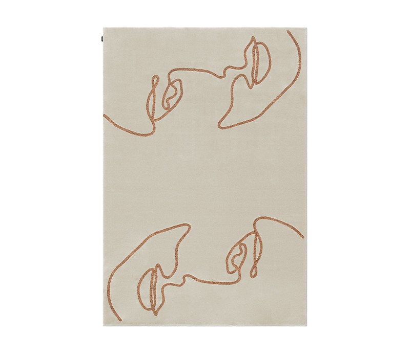 Tapis rectangulaire Taupe