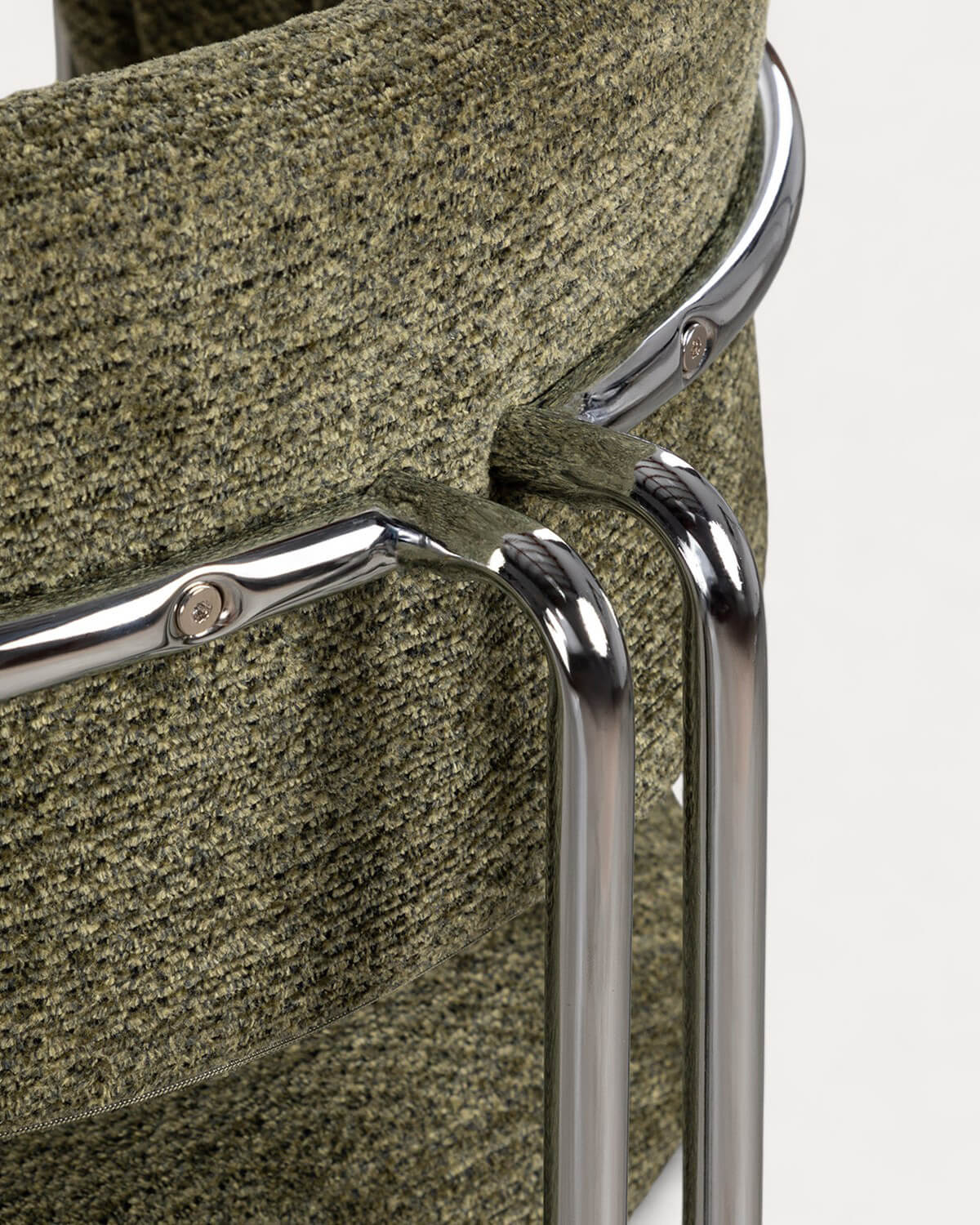 Chaise en tissu et métal Petra - Coloris au choix — détail 3