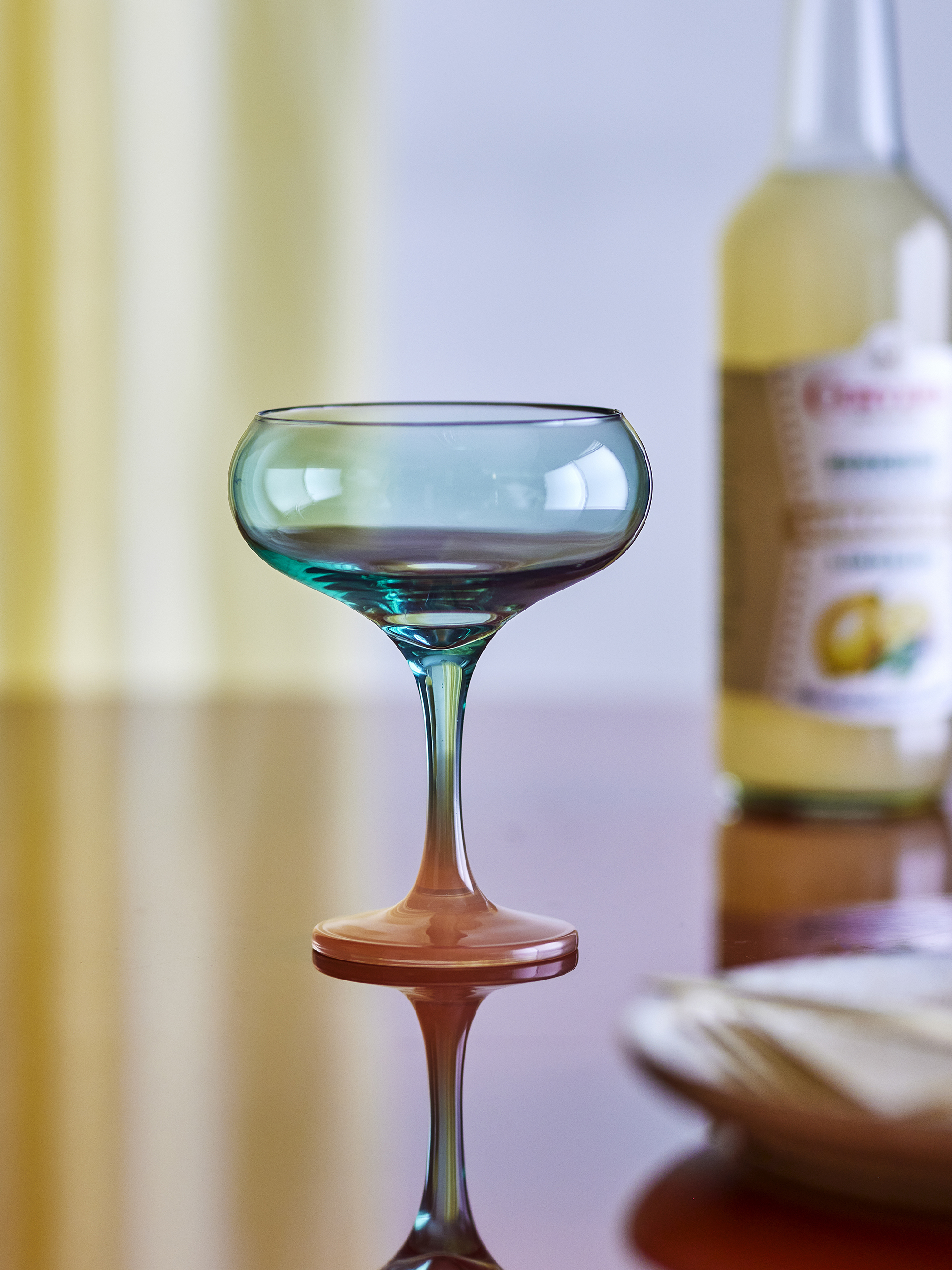 Lot de 6 verres à cocktail Signe en verre - Coloris multicolore