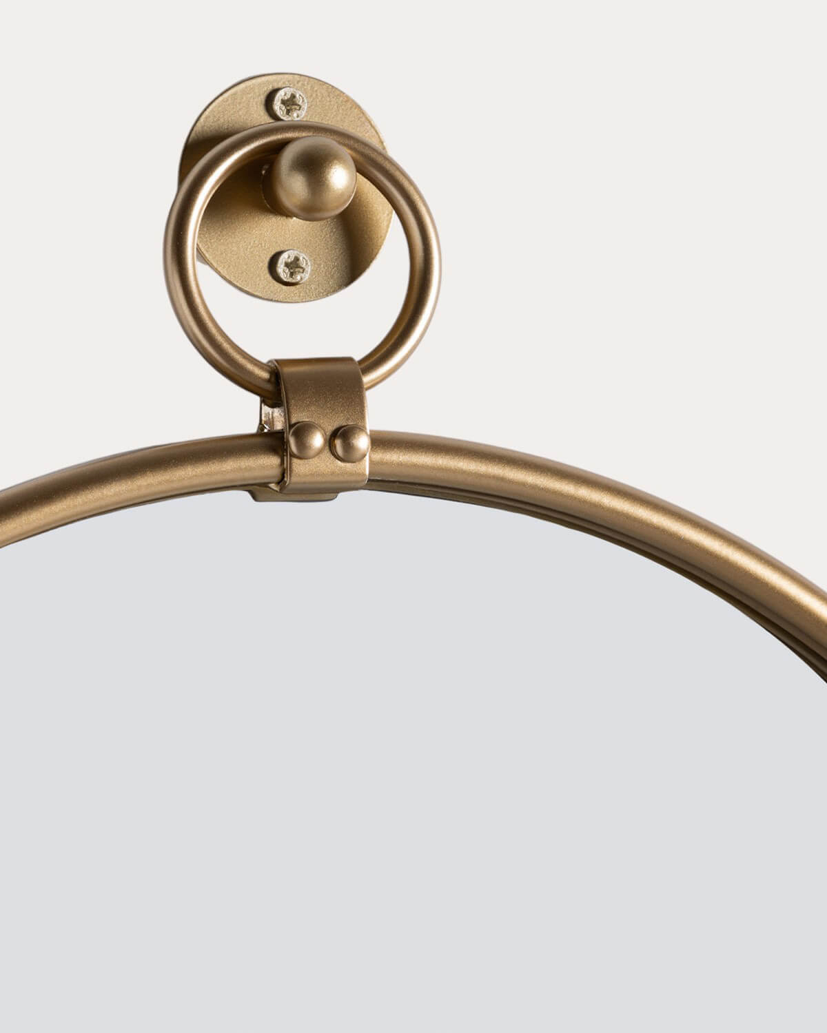 Miroir mural rond Ø46 cm en métal Dario — détail 4
