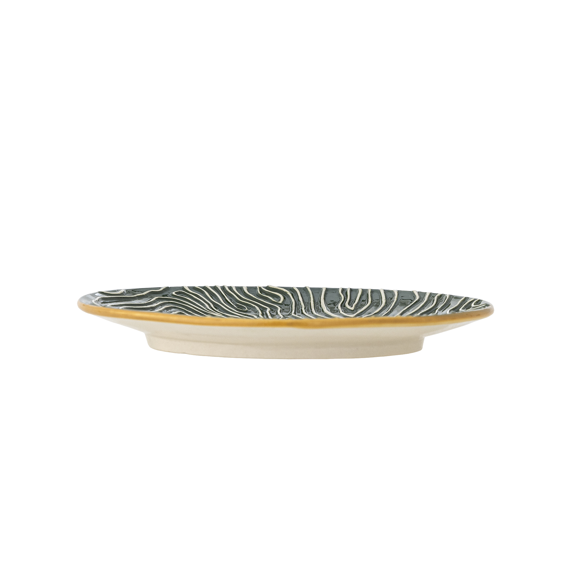 Lot de 4 assiettes Woodsby en grès - Coloris multicolore — détail 3