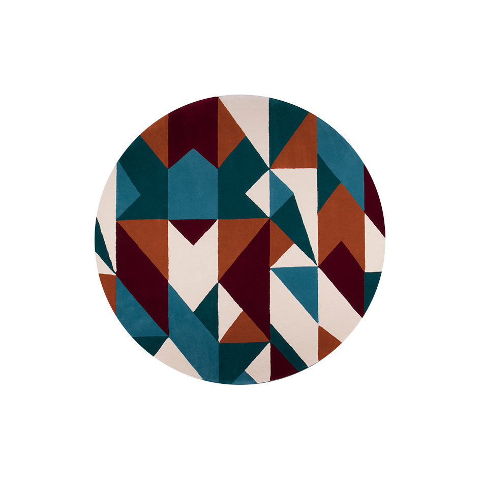 Tapis à formes géomorphologies colorées