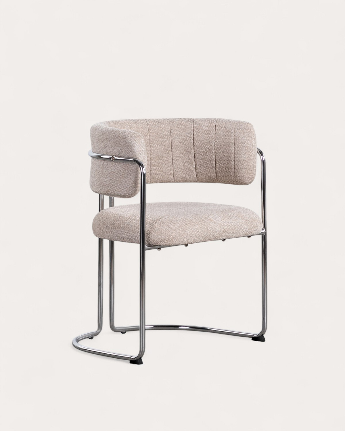 Chaise en tissu et métal Petra — Coloris au choix