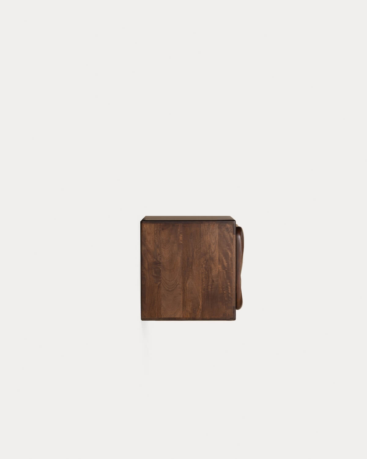 Meuble de salle de bain suspendu 2 portes 90x45 cm en bois de manguier Orlean — détail 3