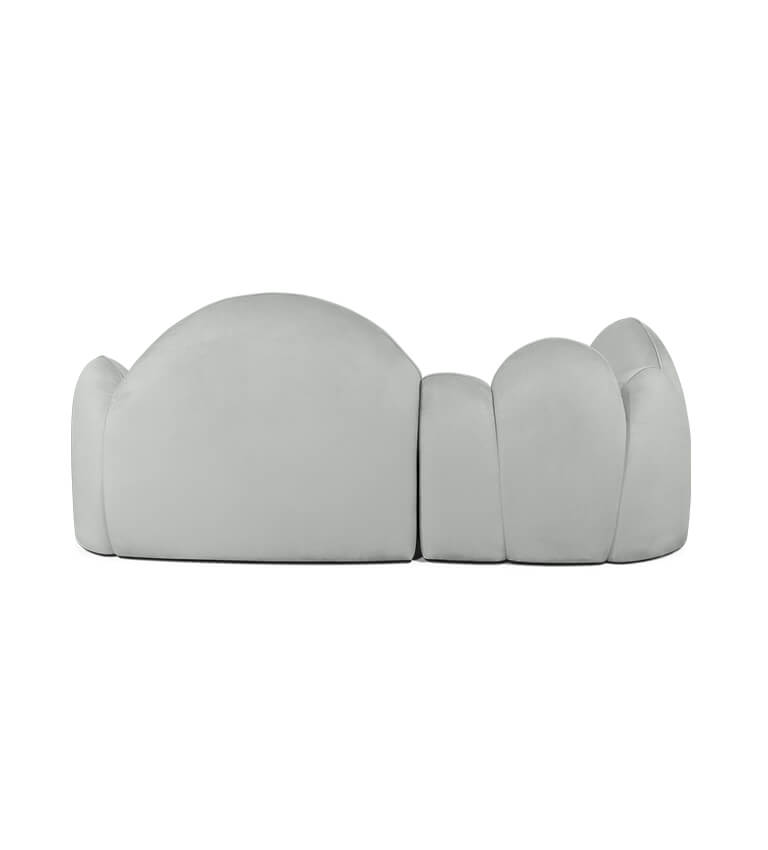 Canapé forme nuage gris — détail 5