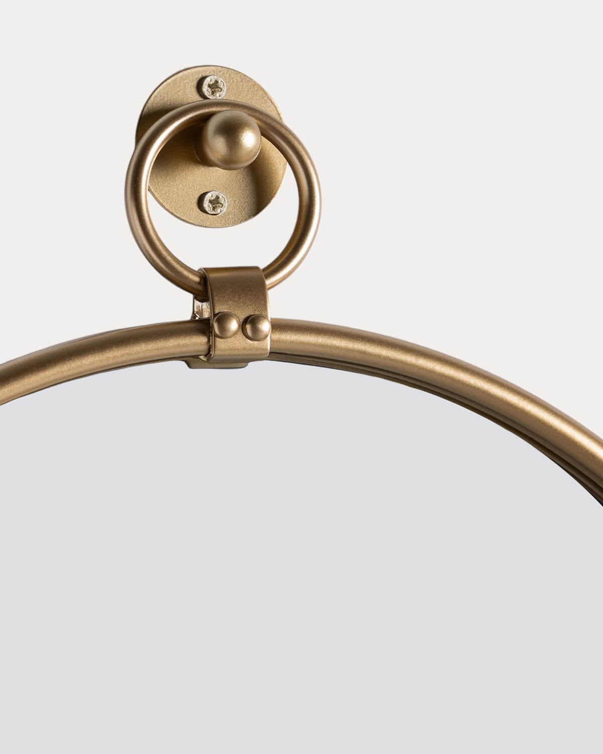 Miroir mural rond Ø120 cm en métal Dario — détail 4